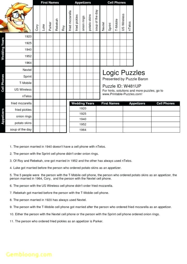 Printable Puzzles Adults Logic Printable Crossword Puzzles