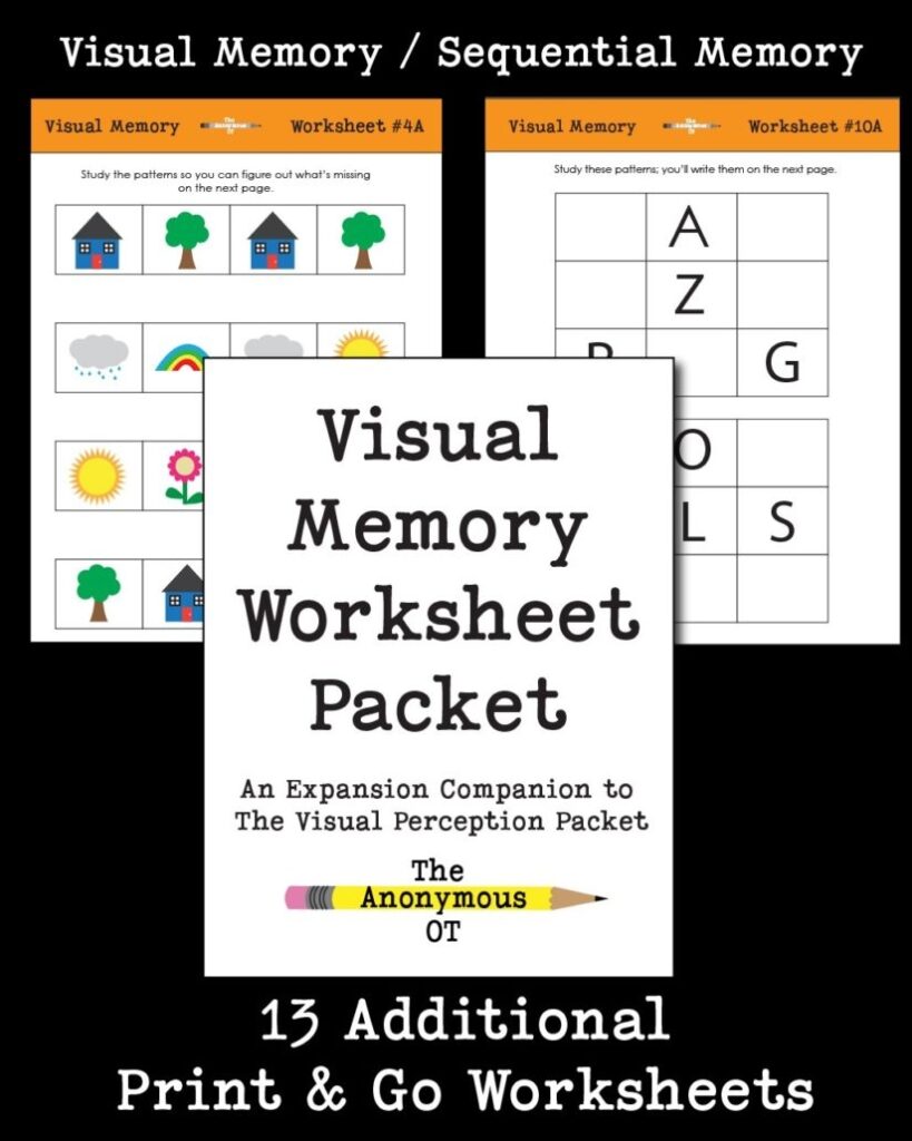 Printable Working Memory Activities Adults