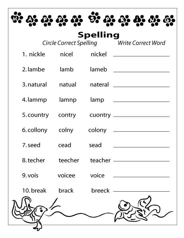 Printable Worksheets For 2nd Grade Grammar