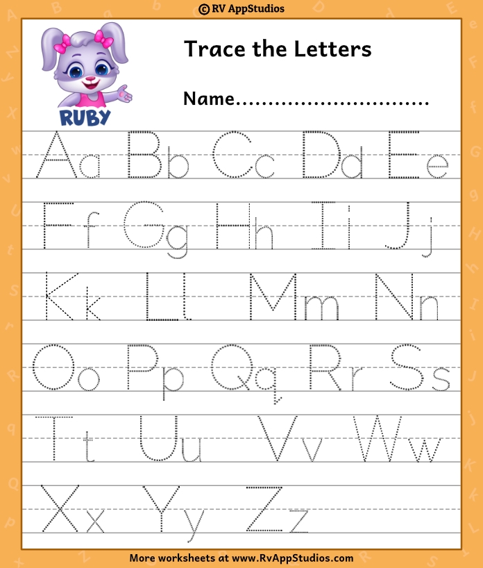 Printing Letters A z Worksheets