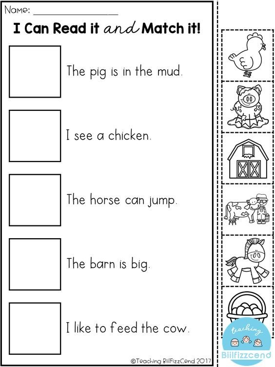 Reading For Pre K Worksheets