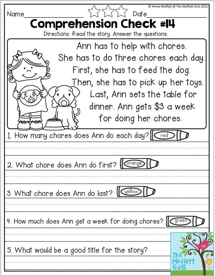 Second Grade Reading Worksheets