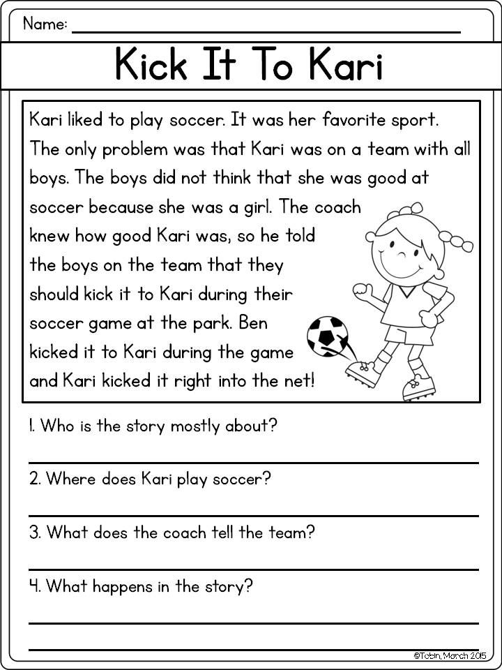 Second Grade Short Answer Questions