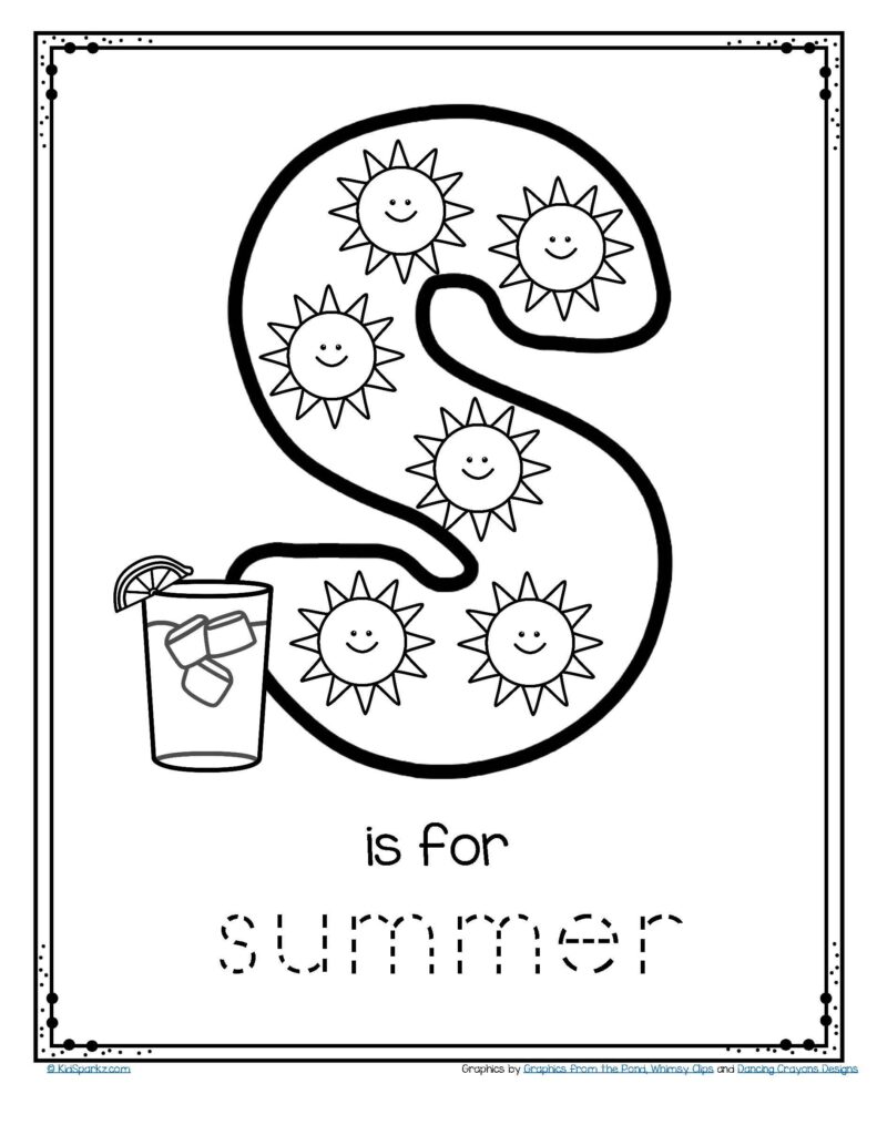 Summer Printables For Kindergarten