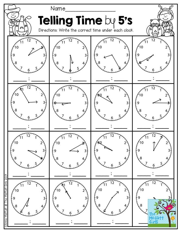 Telling Time Worksheets 2nd Grade