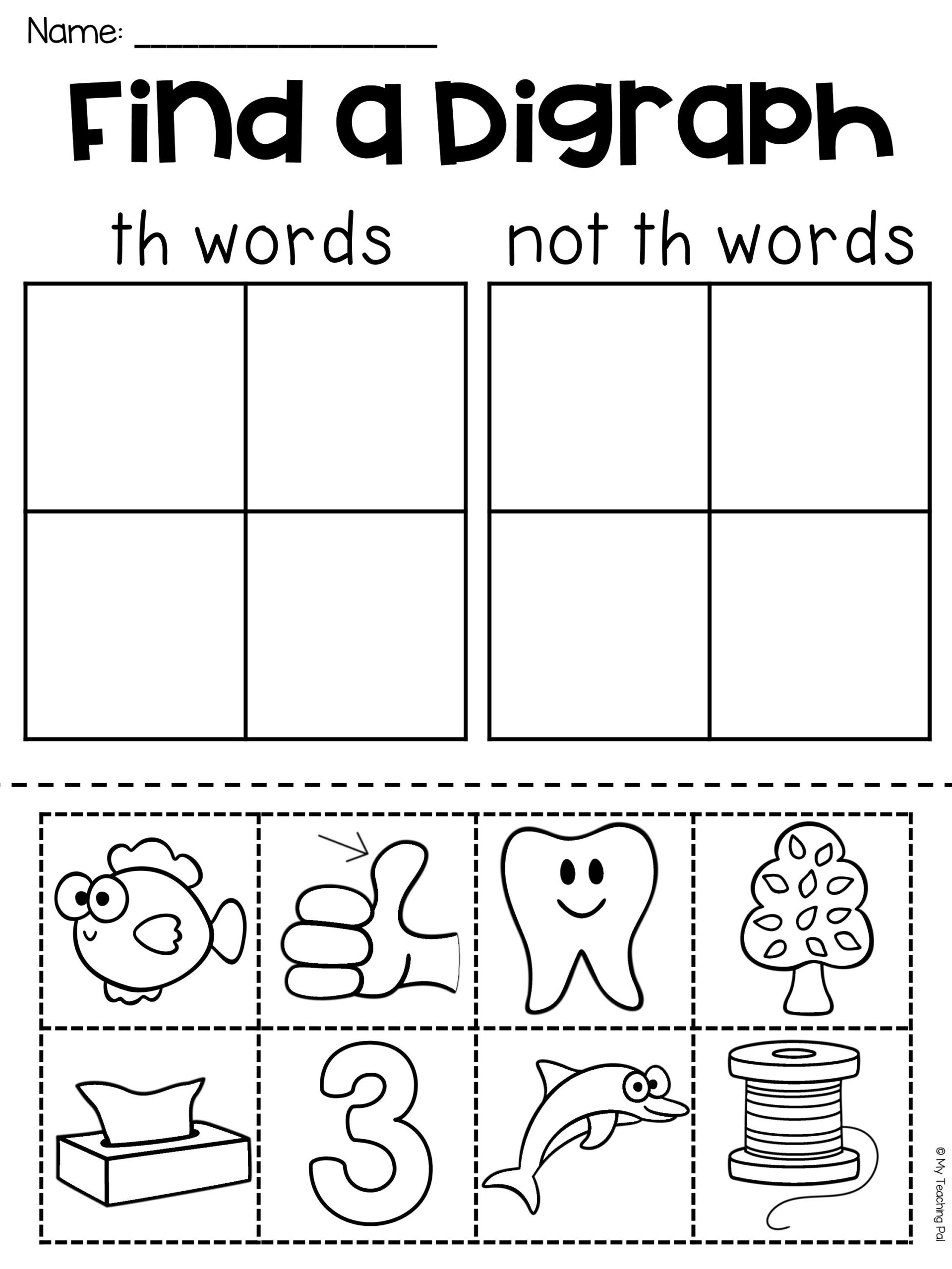 Th Worksheet For 1st Grade