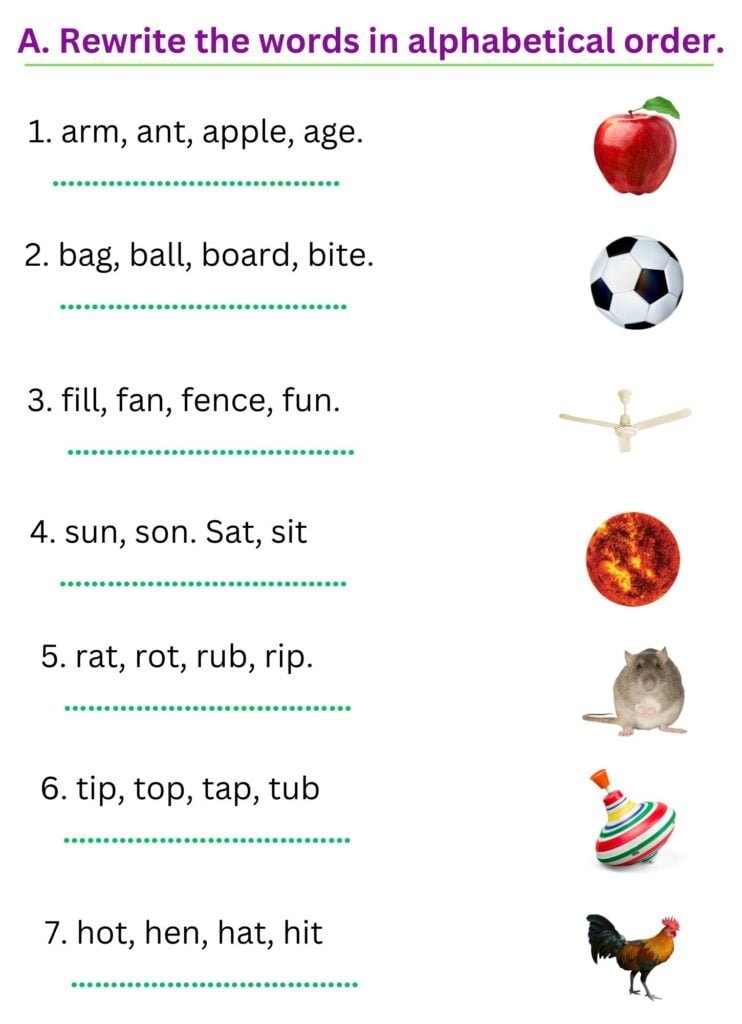 The Alphabet 2nd Grade English Worksheets Free Printable