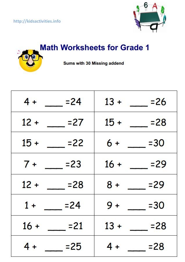 Third Grade Printable Math