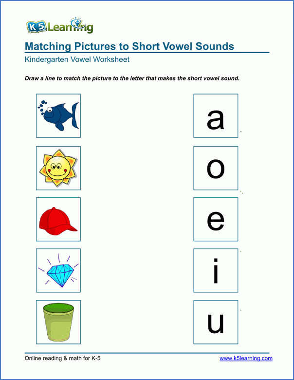 Vowels Free Printable Worksheets