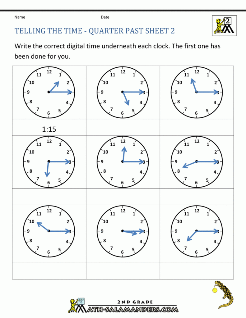 Worksheet Grade 2 English 2nd Quarter