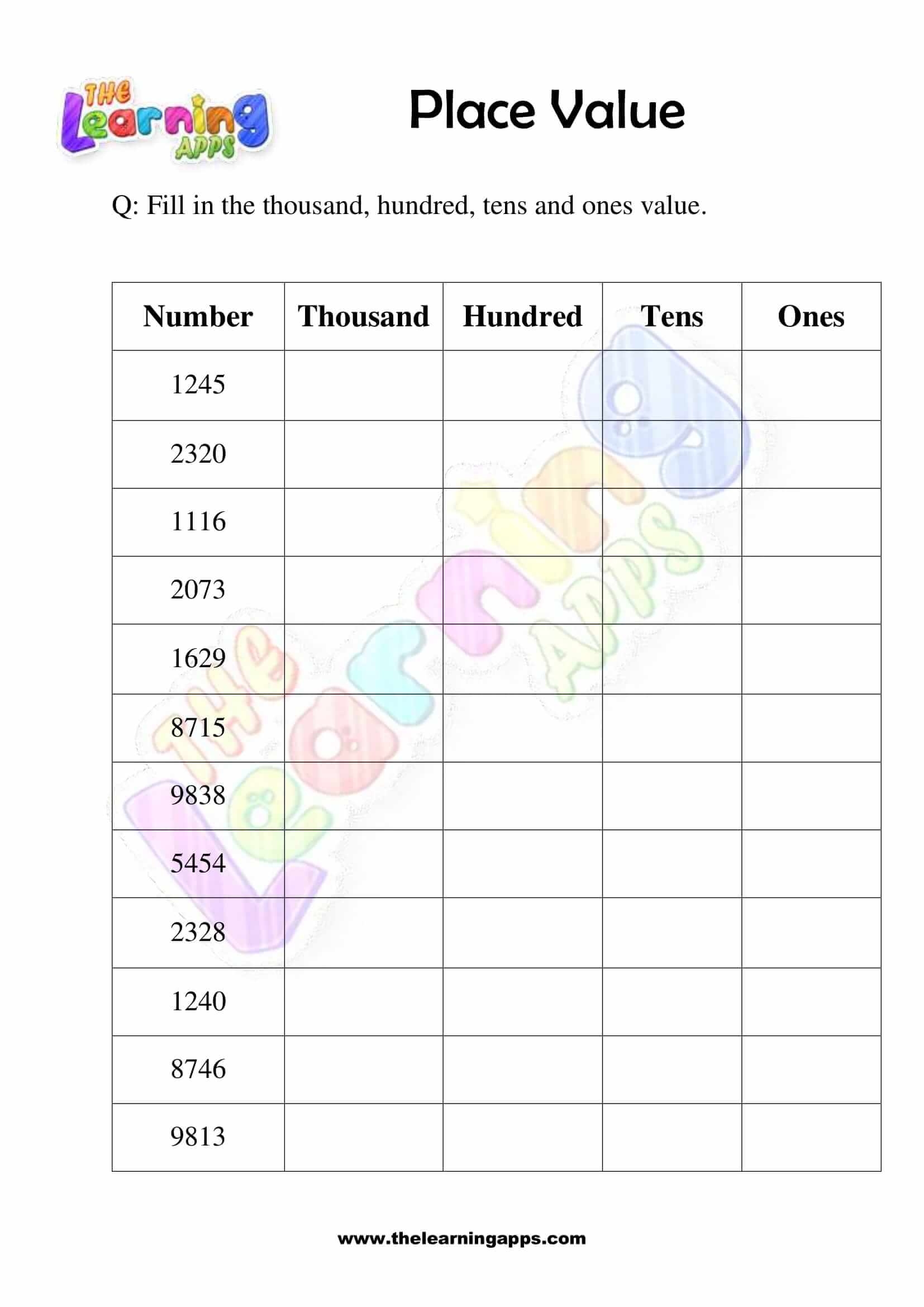 Worksheet Of Grade 3