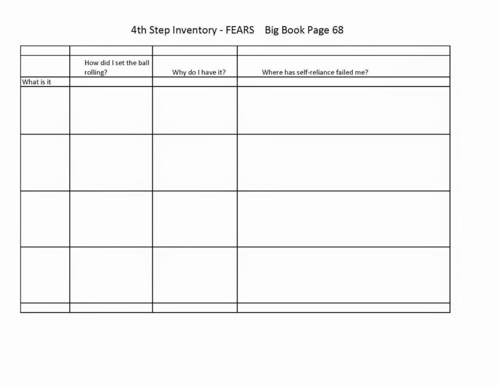 Worksheets Aa Step 4 Examples