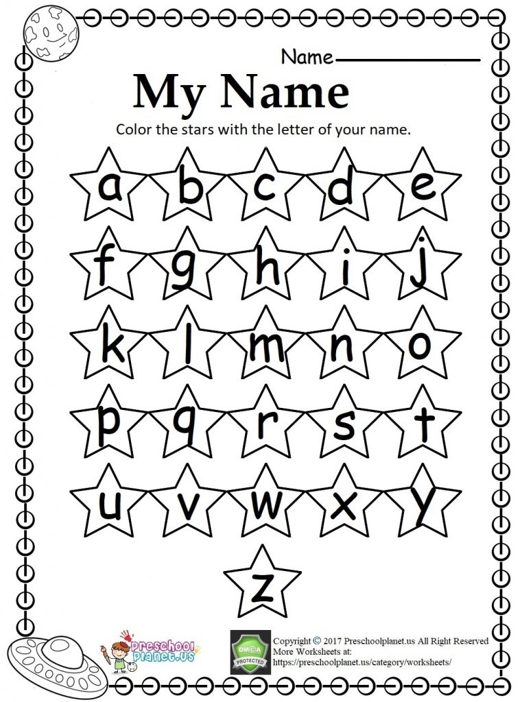 Writing My Name Worksheet Preschoolplanet