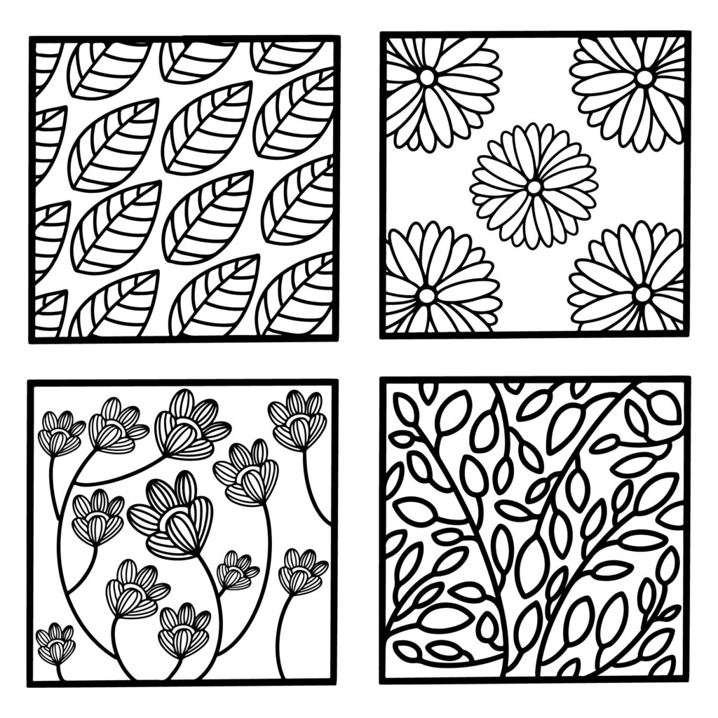 Zentangle Patterns 10 Free PDF Printables Printablee